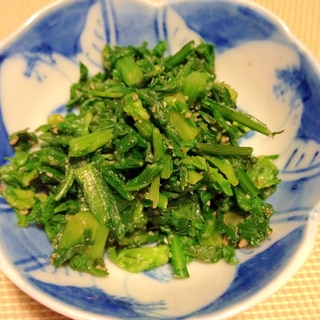 菊菜(春菊)の胡麻風味おひたし